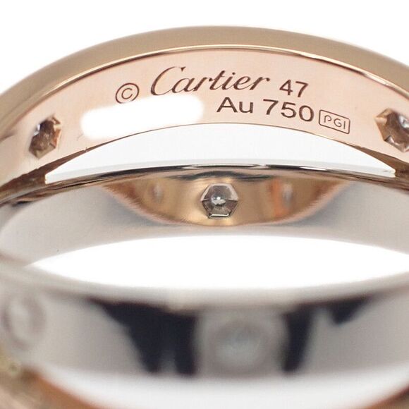 Cartier Be Love No 7 B4094347 Ring 18K Pink Gold Pink Gold 18K White Gold White - Picture 5 of 9